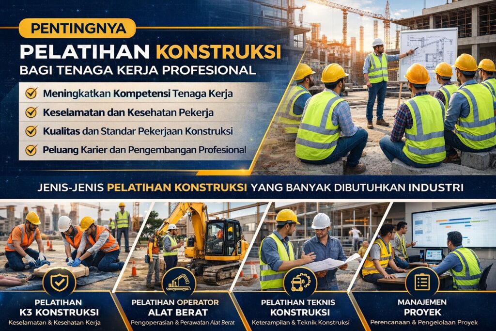 Pentingnya Pelatihan Konstruksi dan Berbagai Jenis Pelatihan yang Dibutuhkan untuk Meningkatkan Profesionalisme Tenaga Kerja